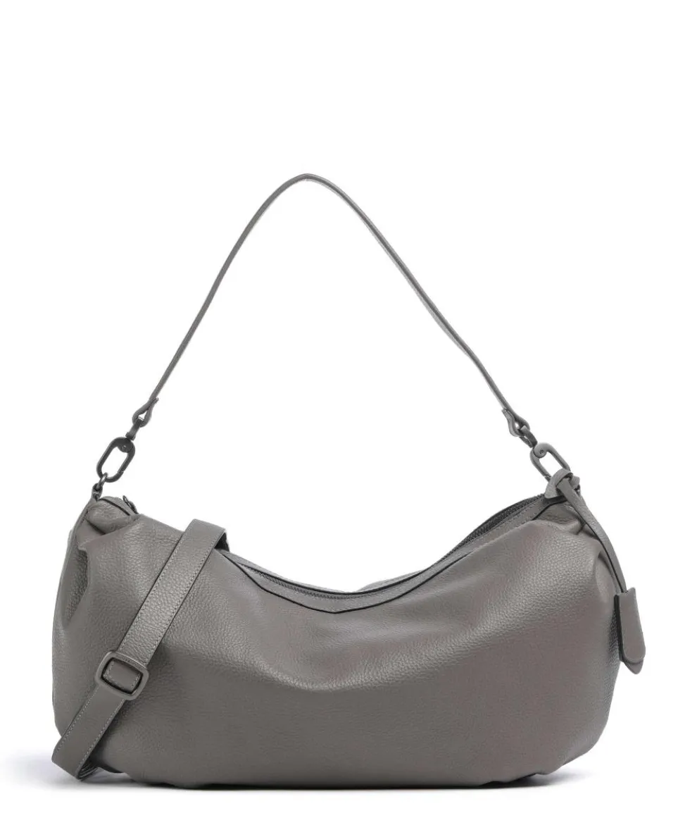 Philocalists Dewdrop Beuteltasche genarbtes Leder grau