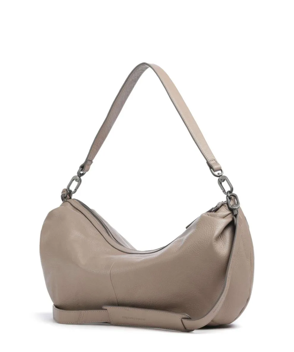 Philocalists Dewdrop Beuteltasche genarbtes Leder taupe