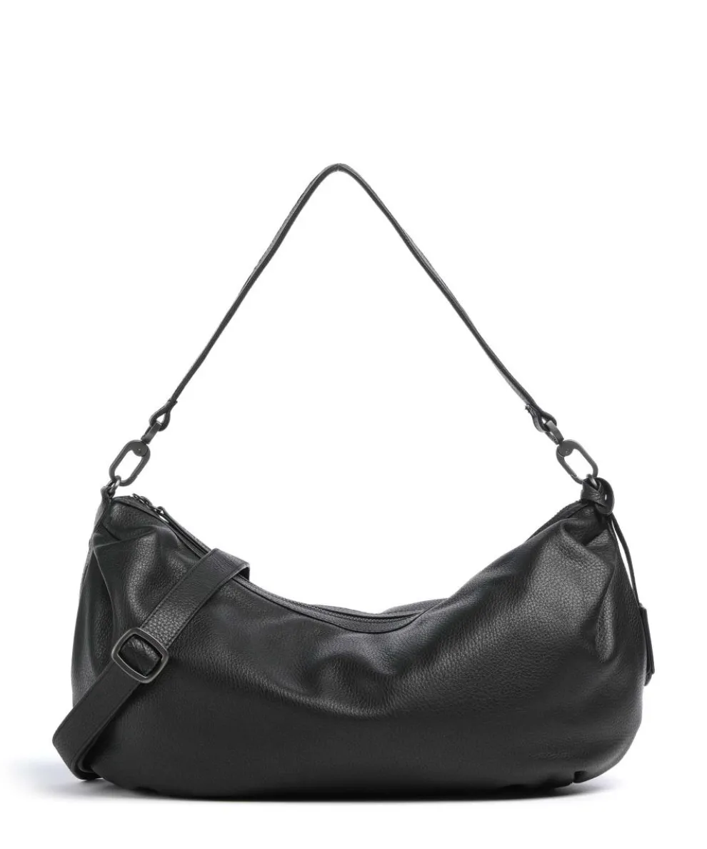 Philocalists Dewdrop Beuteltasche genarbtes Leder schwarz