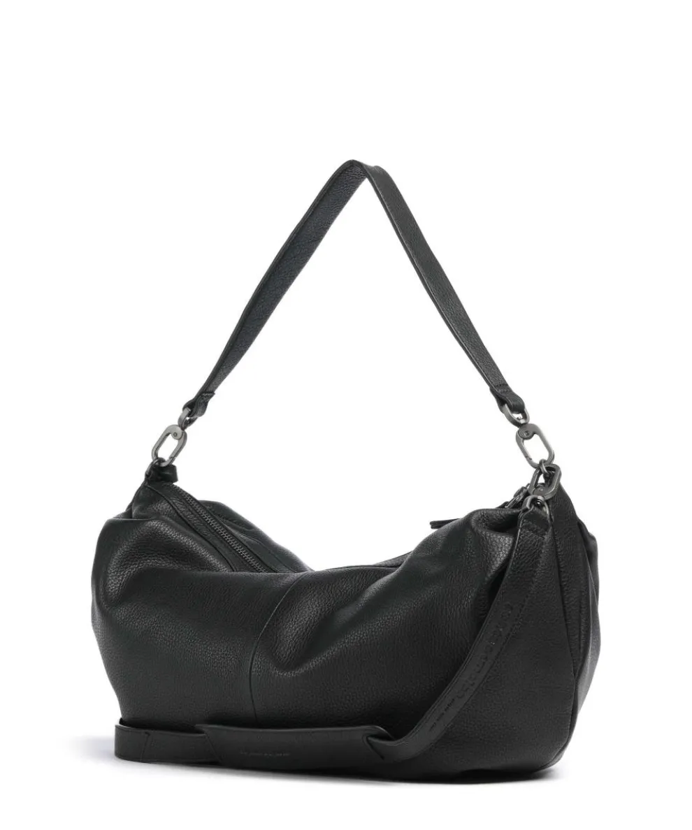 Philocalists Dewdrop Beuteltasche genarbtes Leder schwarz