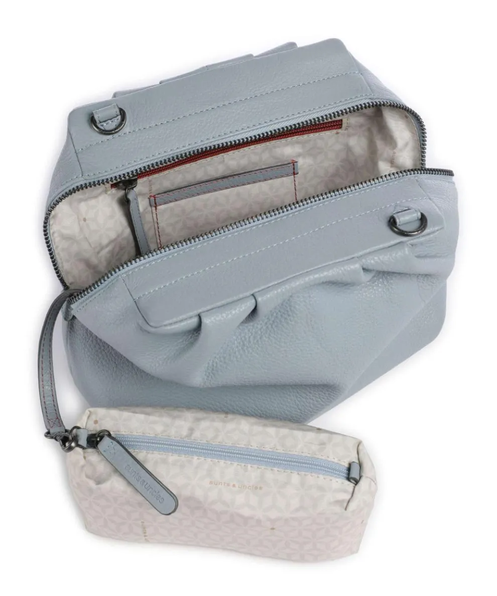 Philocalists Honey Umhängetasche genarbtes Leder hellblau
