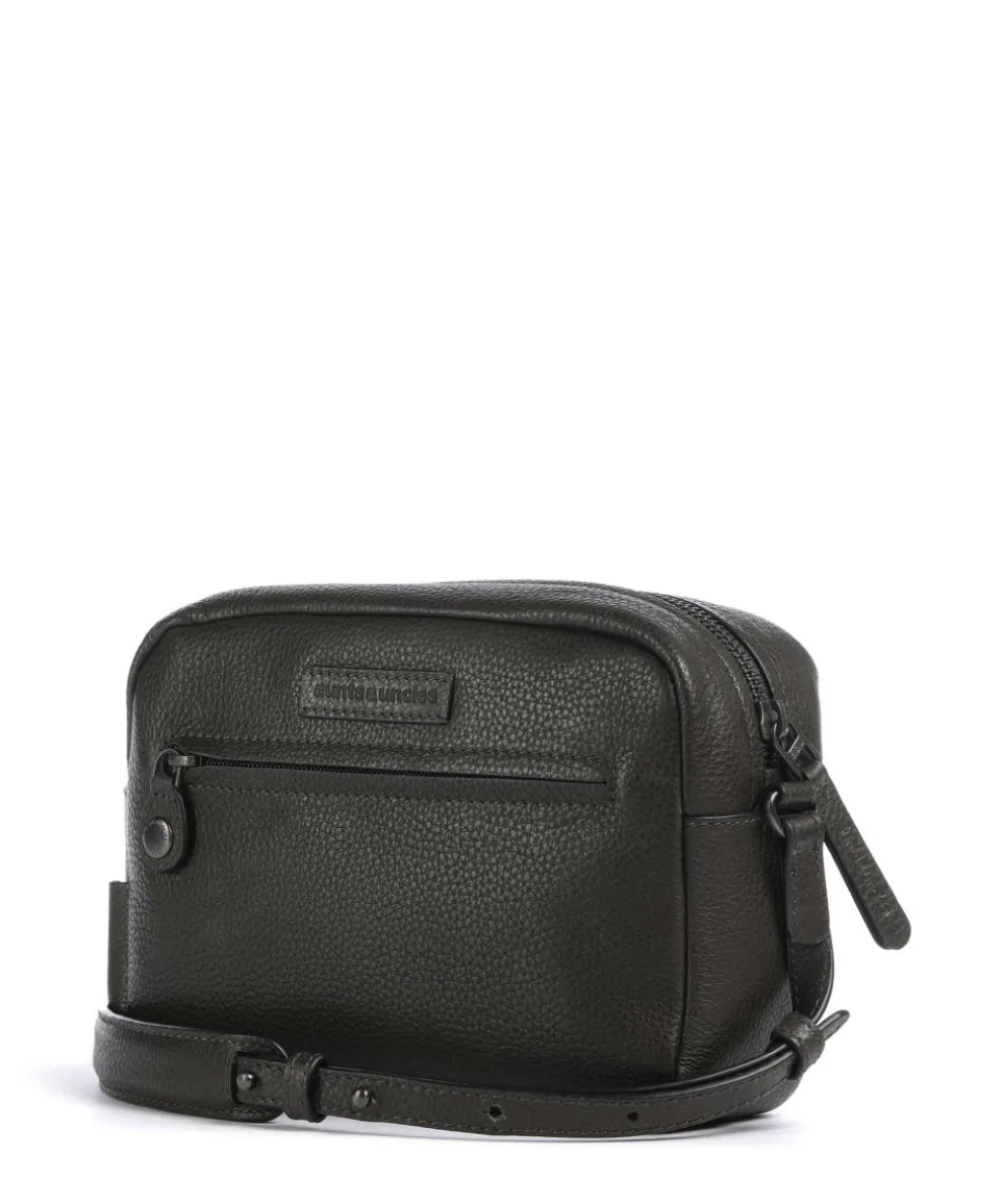 Philocalists Posh Umhängetasche genarbtes Leder khaki