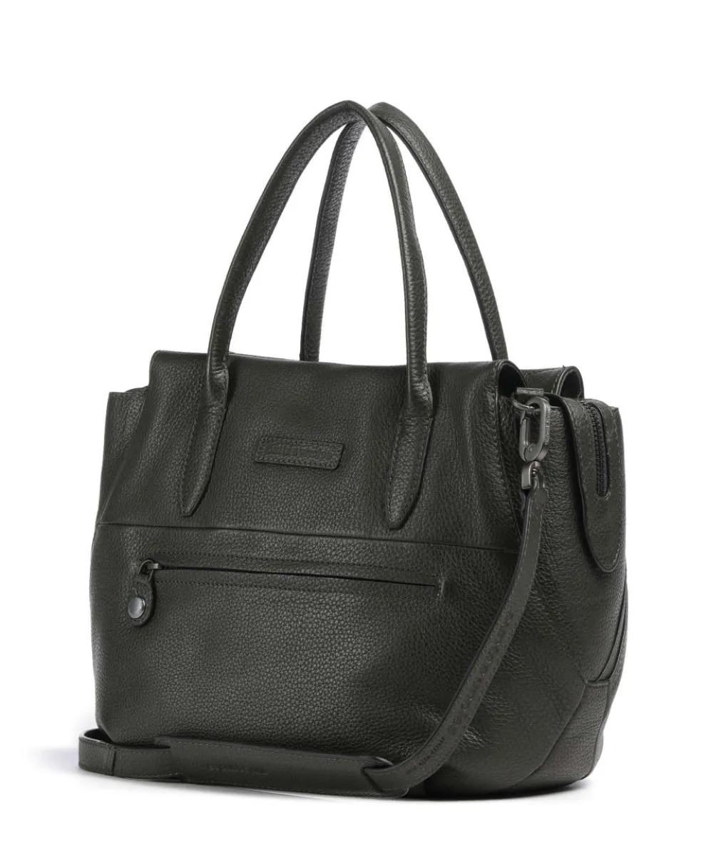 Philocalists Precious Handtasche genarbtes Rindsleder khaki