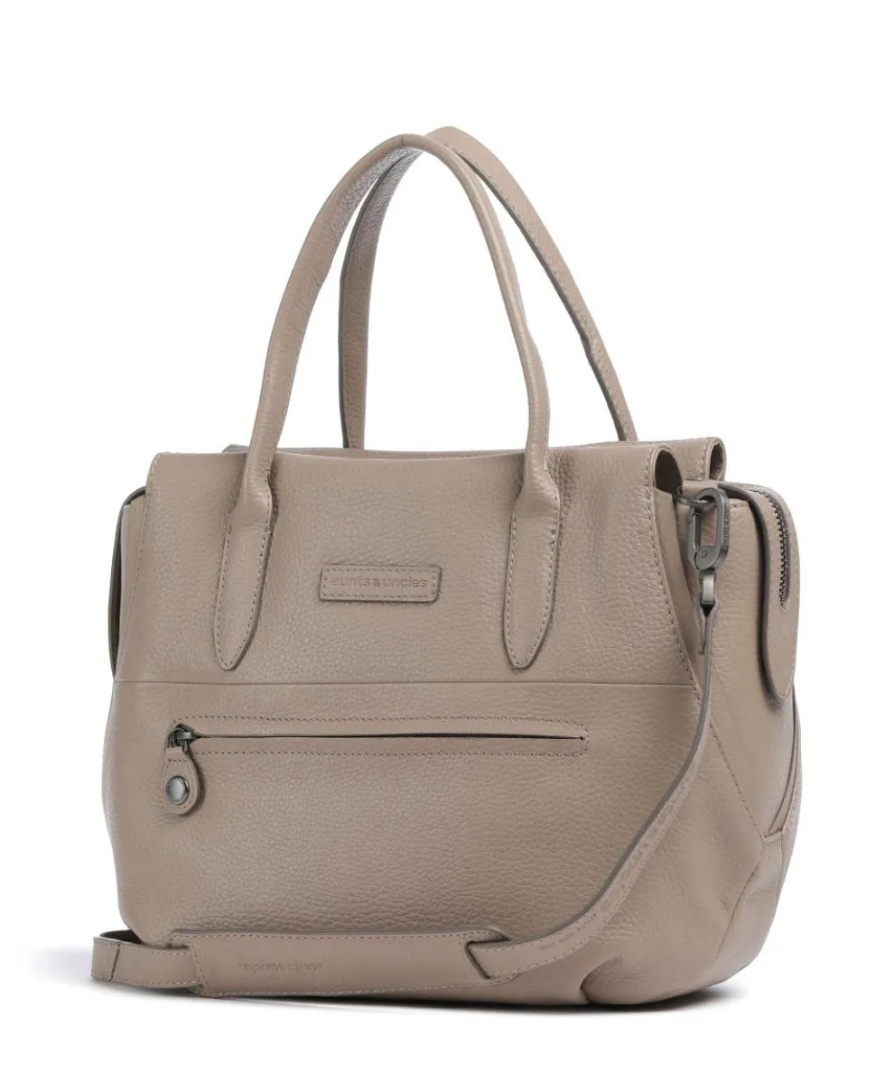 Philocalists Precious Handtasche genarbtes Rindsleder taupe
