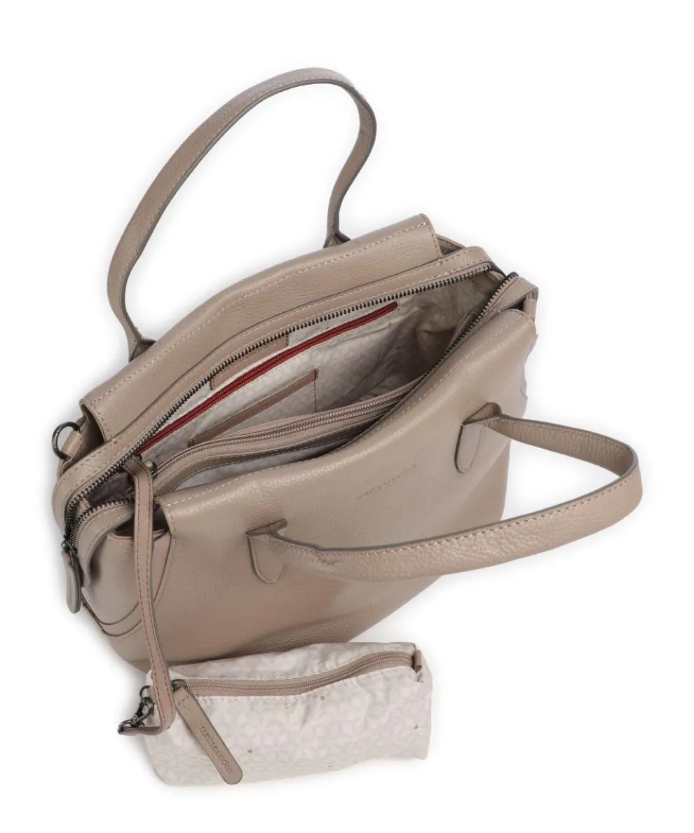 Philocalists Precious Handtasche genarbtes Rindsleder taupe