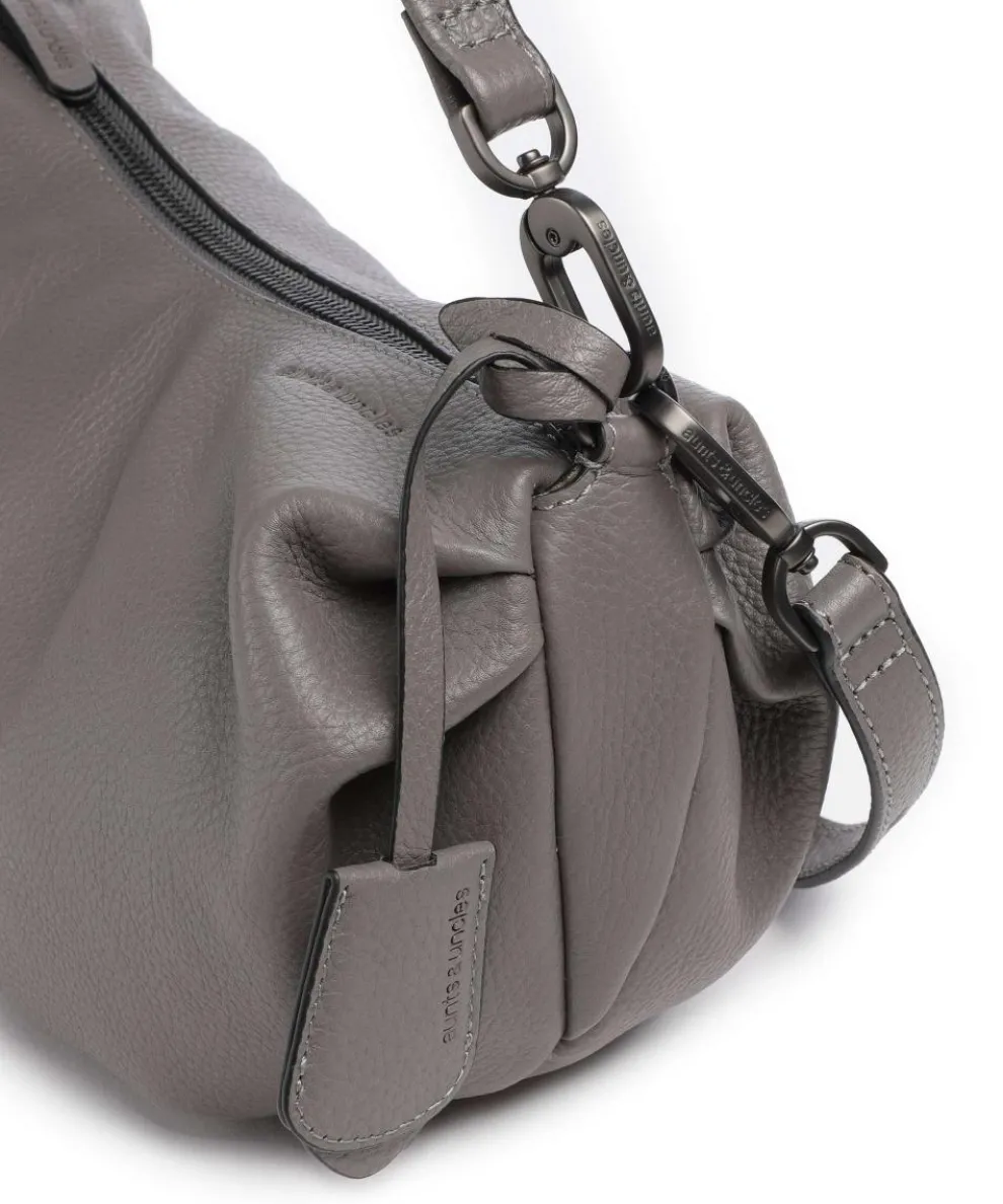 Philocalists Sparkle Beuteltasche genarbtes Leder grau