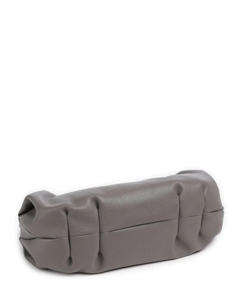 Philocalists Sparkle Beuteltasche genarbtes Leder grau