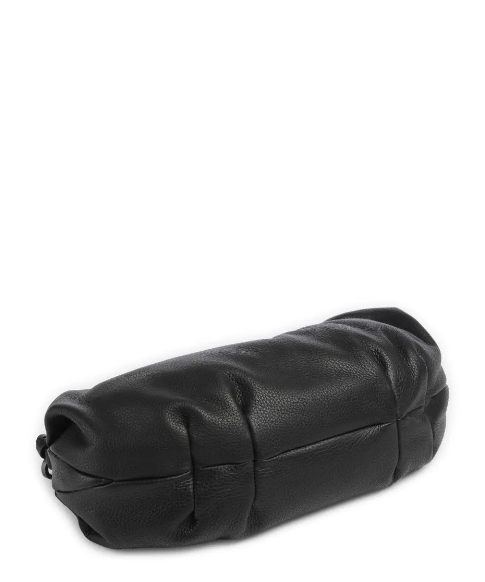 Philocalists Sparkle Beuteltasche genarbtes Leder schwarz