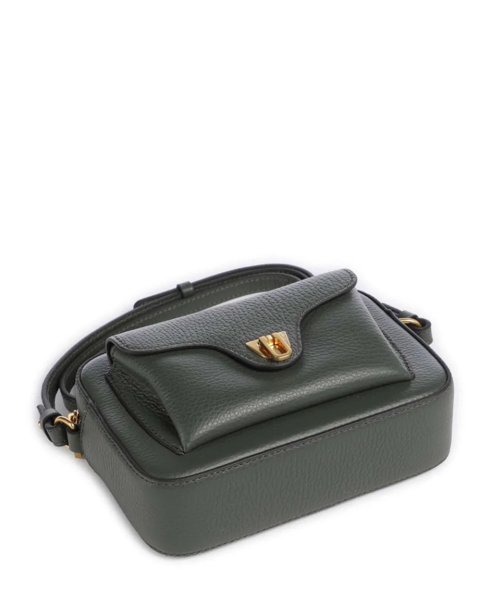 Beat Soft Umhängetasche genarbtes Rindsleder dunkelgrün