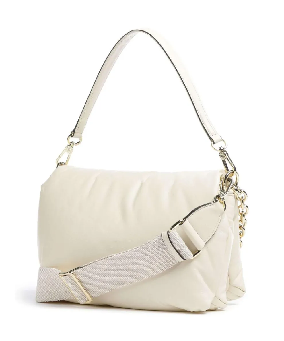 Piuma_Lucido Puffer Schultertasche fein genarbtes Rindsleder elfenbein