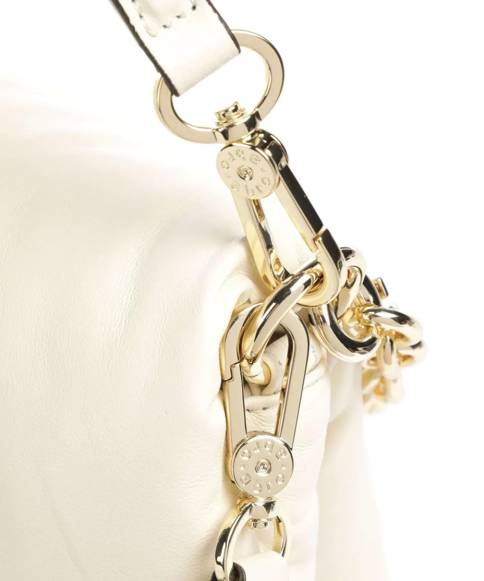 Piuma_Lucido Puffer Schultertasche fein genarbtes Rindsleder elfenbein