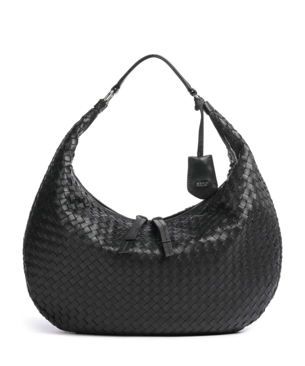 Piuma Nana Beuteltasche Lammleder schwarz