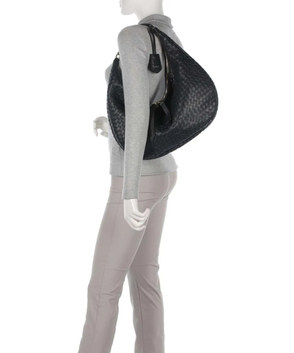 Piuma Nana Beuteltasche Lammleder navy