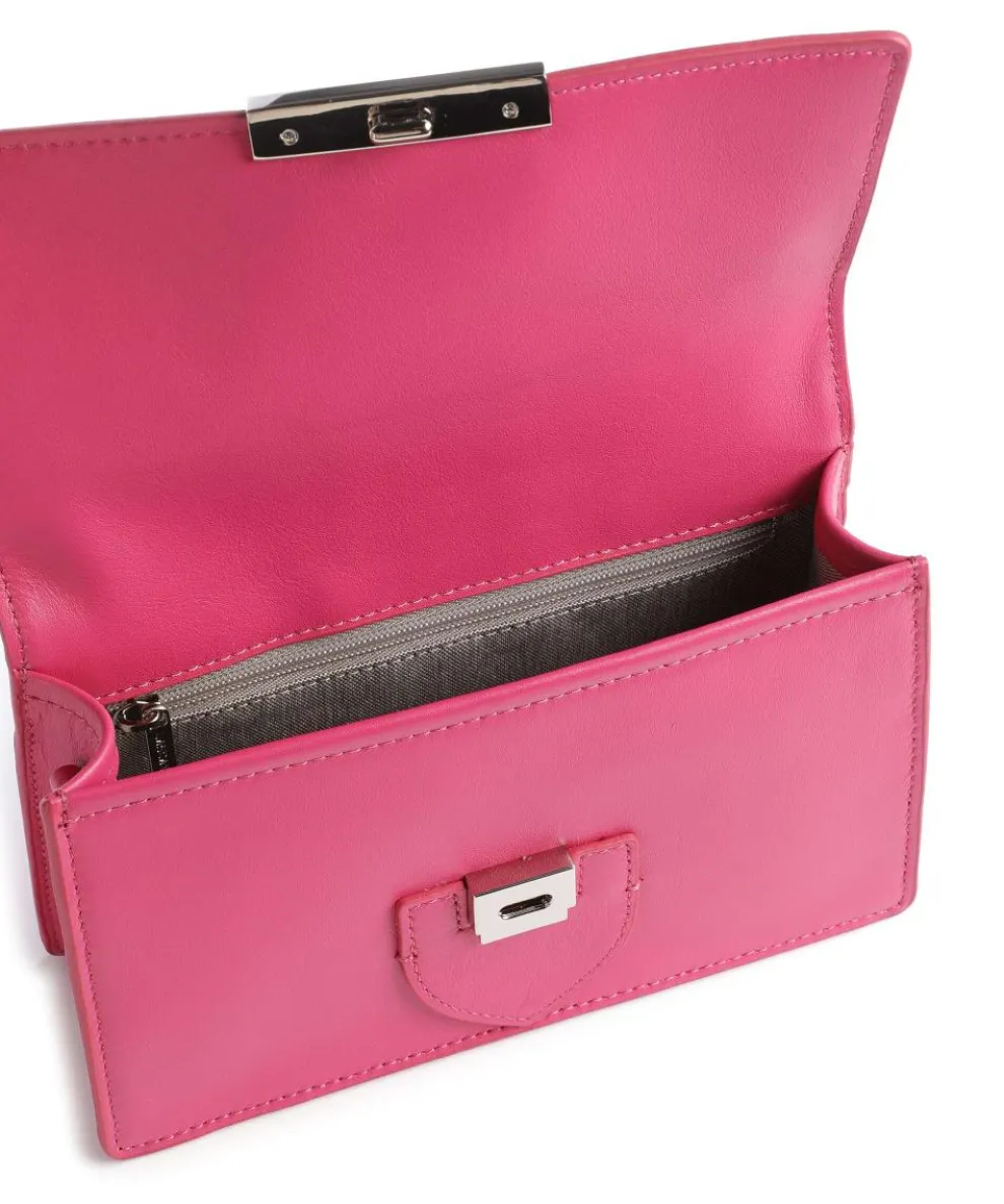 Paris Ily Umhängetasche fein genarbtes Rindsleder pink