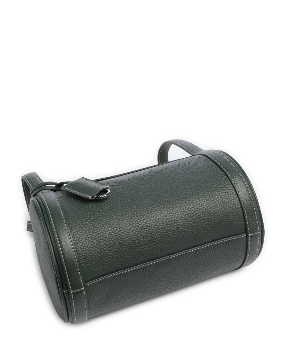 Play Medium Umhängetasche genarbtes Rindsleder dunkelgrün