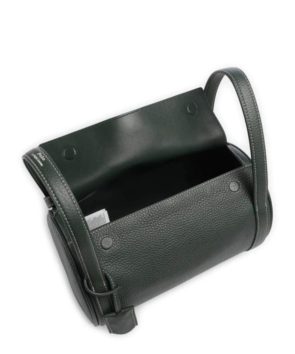 Play Medium Umhängetasche genarbtes Rindsleder dunkelgrün