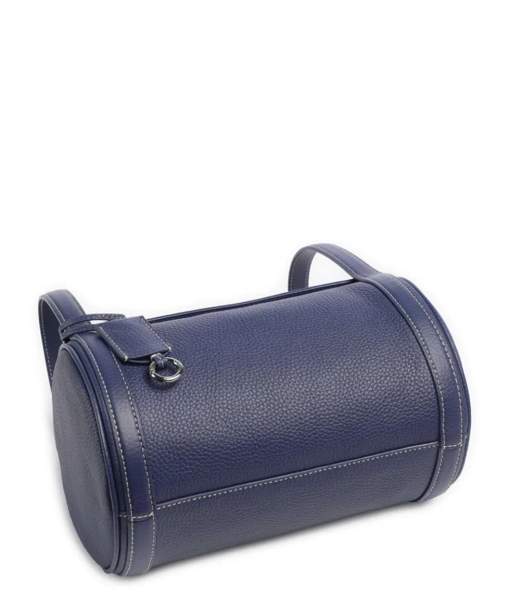 Play Medium Umhängetasche genarbtes Rindsleder dunkelblau