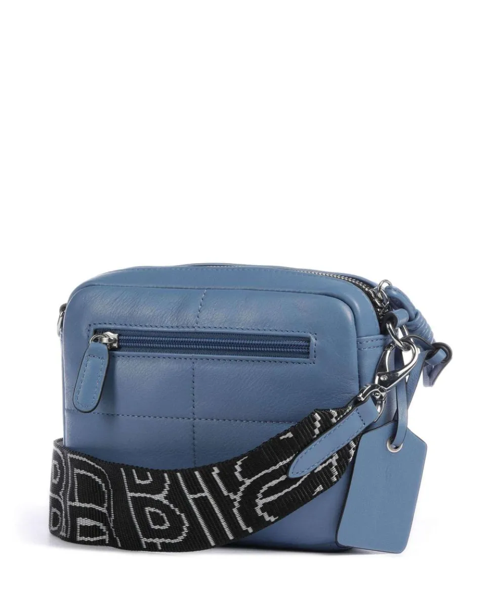 Plaza Umhängetasche weiches Rindsleder blaugrau