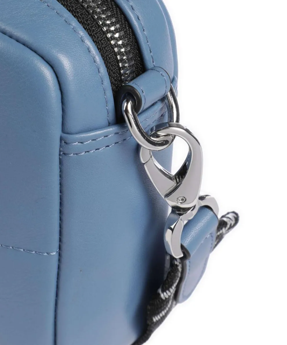 Plaza Umhängetasche weiches Rindsleder blaugrau