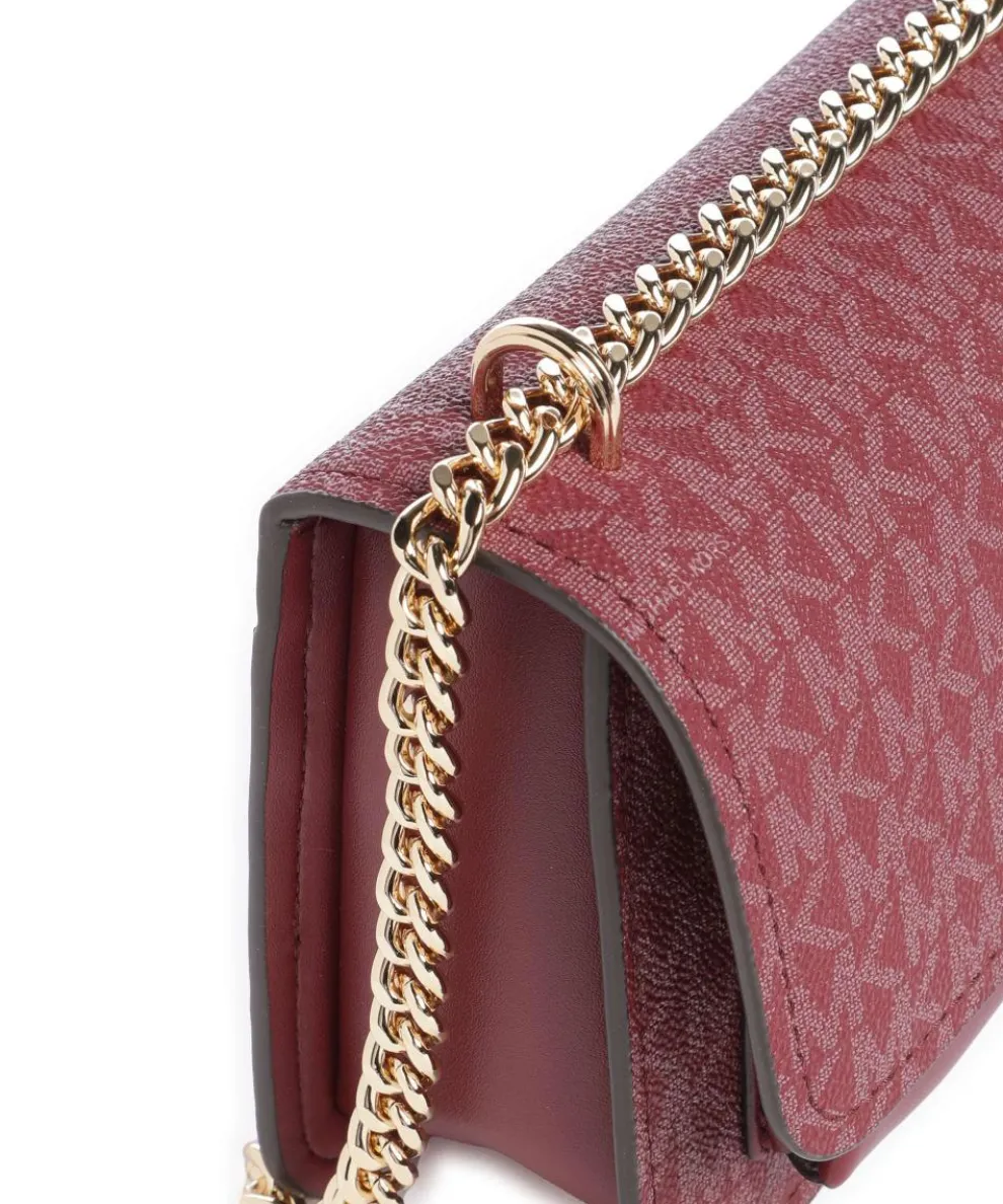 Claire Small Schultertasche Lederimitat wein