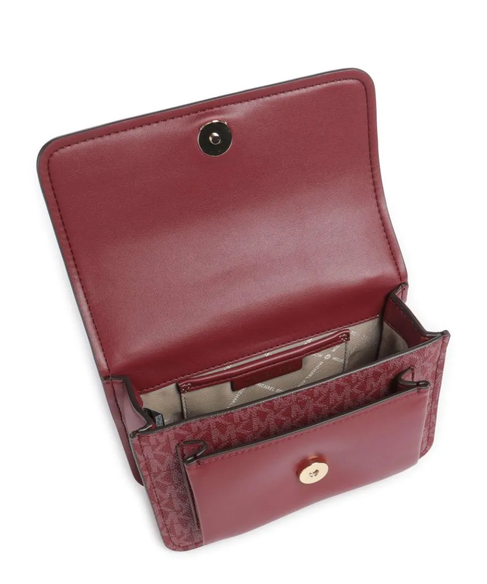 Claire Small Schultertasche Lederimitat wein