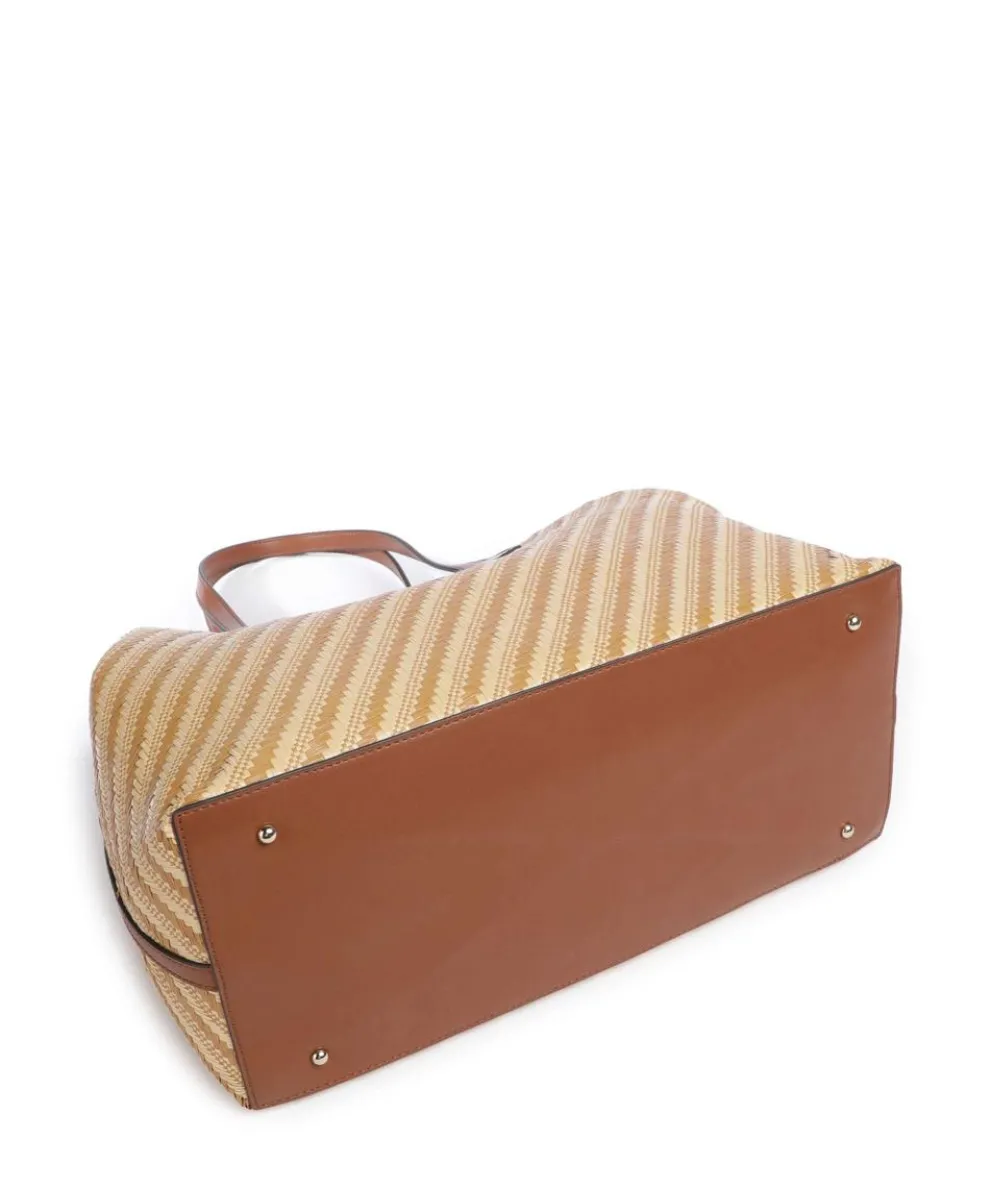 Vikky Large Shopper Kunststoff beige/braun