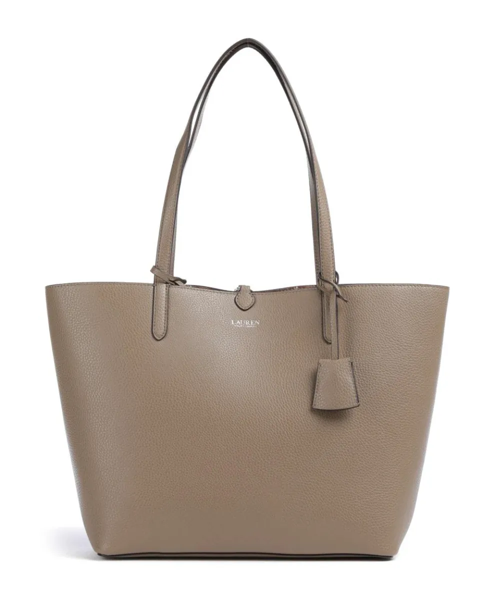 Medium Shopper Lederimitat taupe