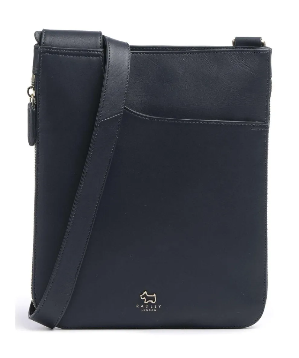 Pockets Umhängetasche fein genarbtes Rindsleder navy