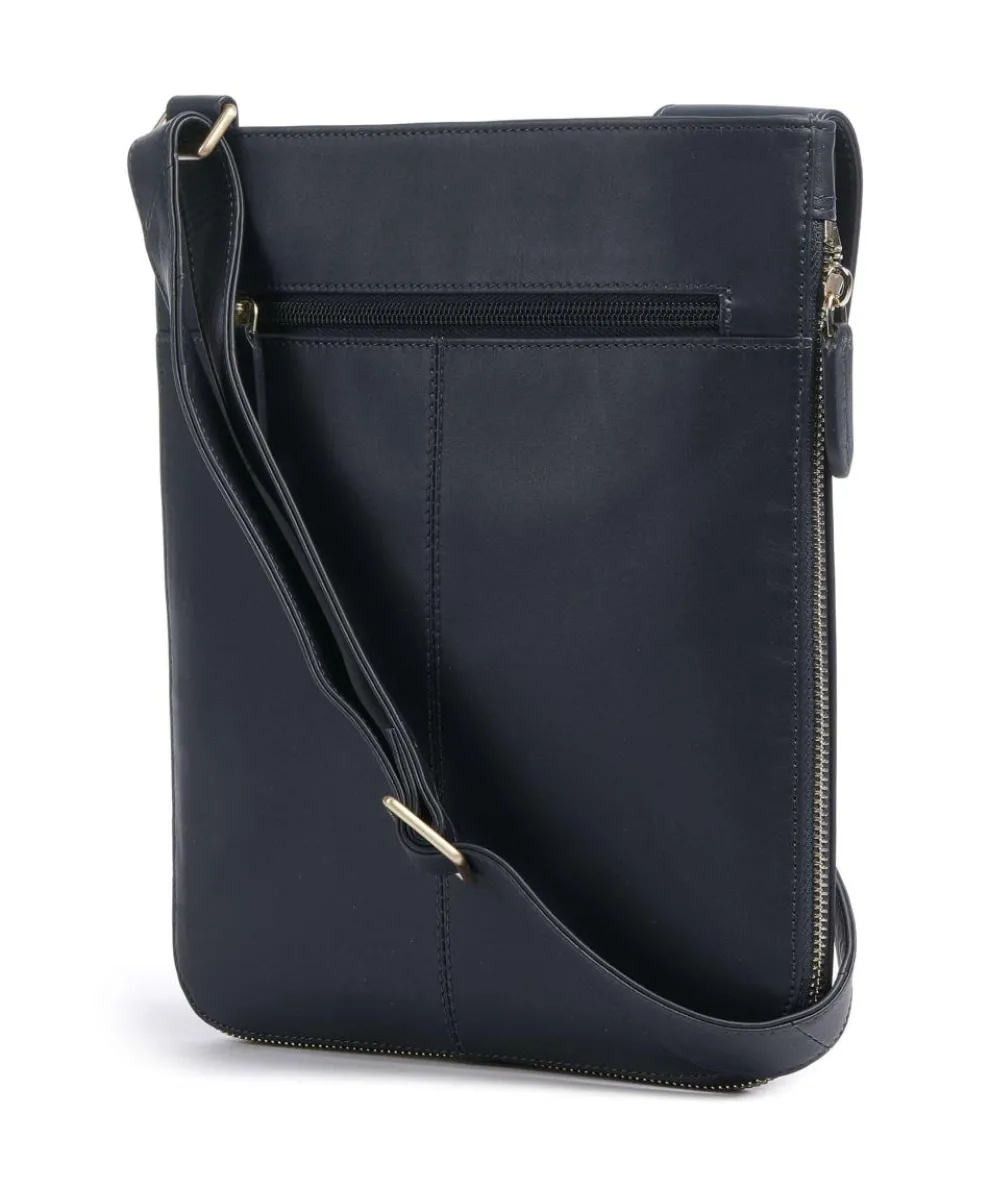 Pockets Umhängetasche fein genarbtes Rindsleder navy