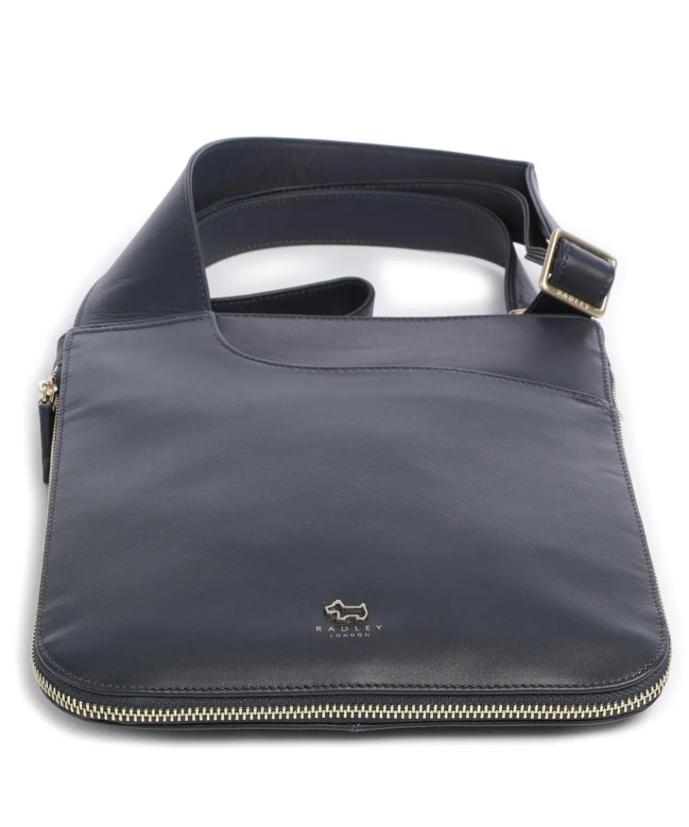 Pockets Umhängetasche fein genarbtes Rindsleder navy