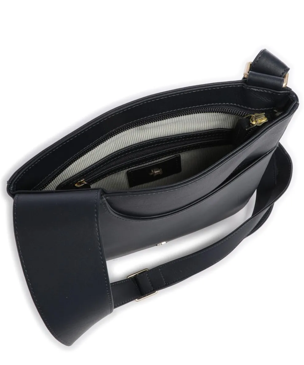 Pockets Umhängetasche fein genarbtes Rindsleder navy