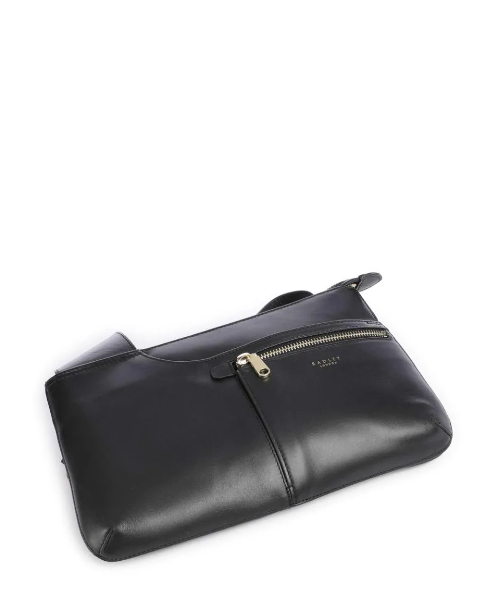 Pockets Umhängetasche fein genarbtes Rindsleder schwarz