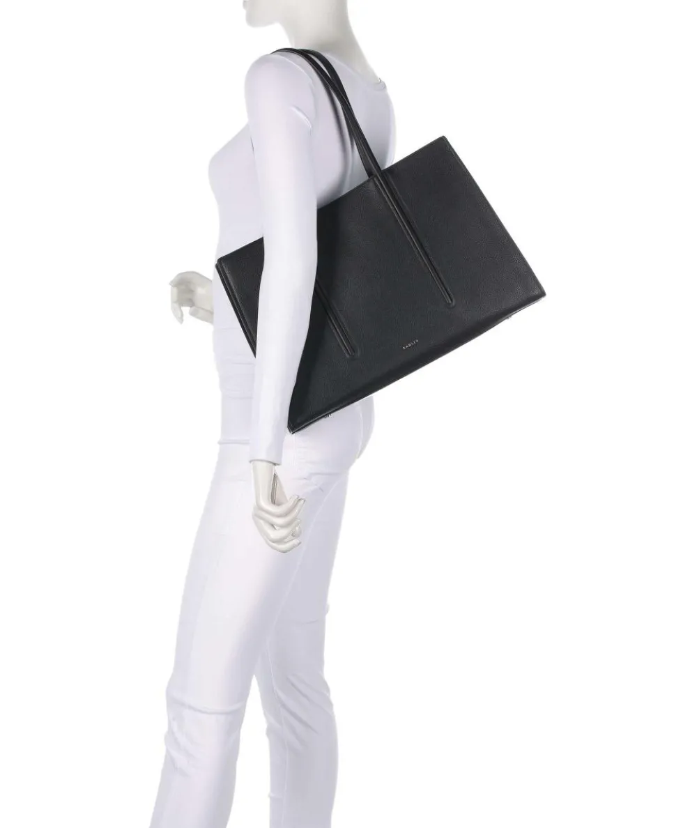 Portland Place Shopper genarbtes Rindsleder schwarz