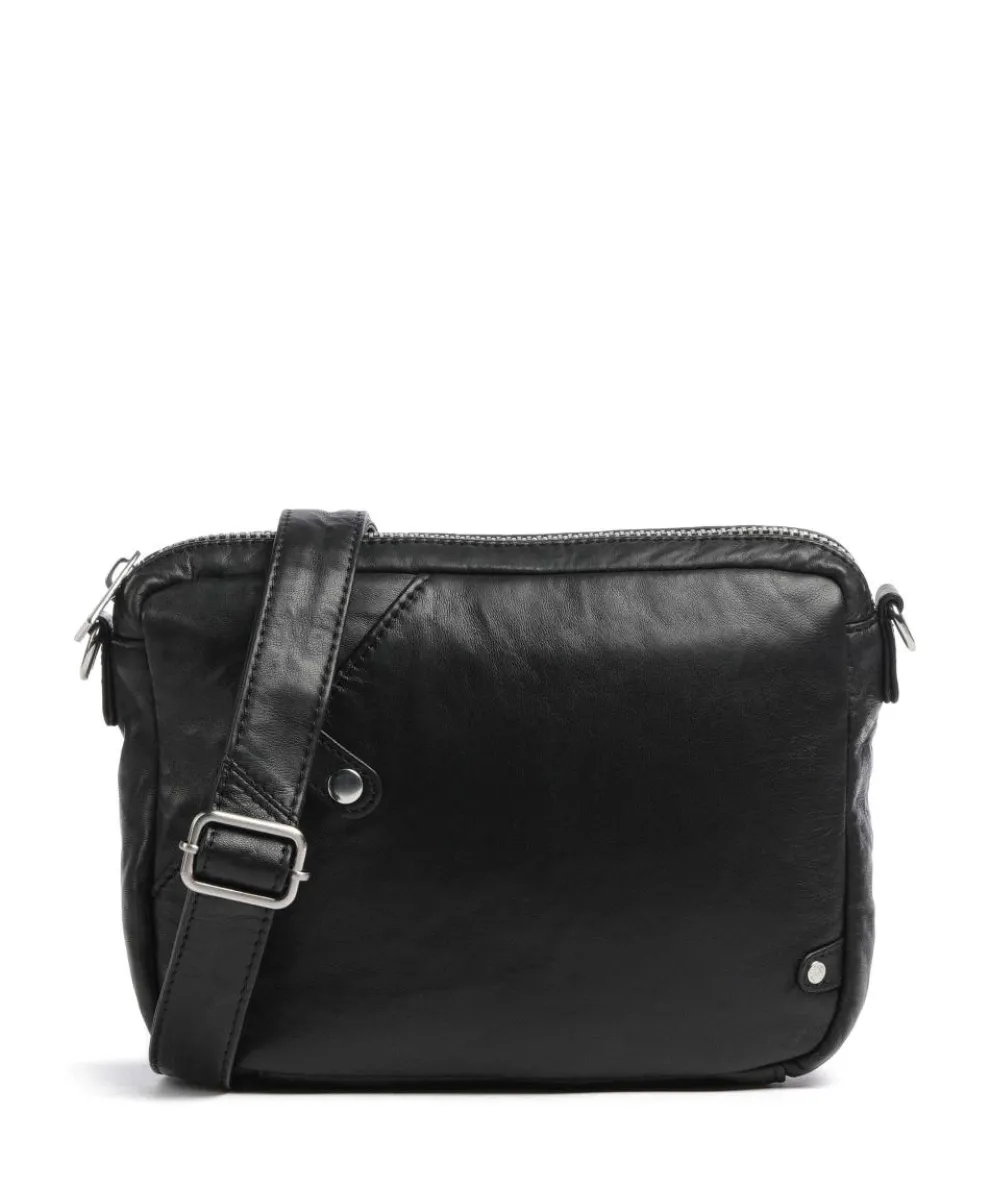 Power Field Umhängetasche Schafsleder schwarz