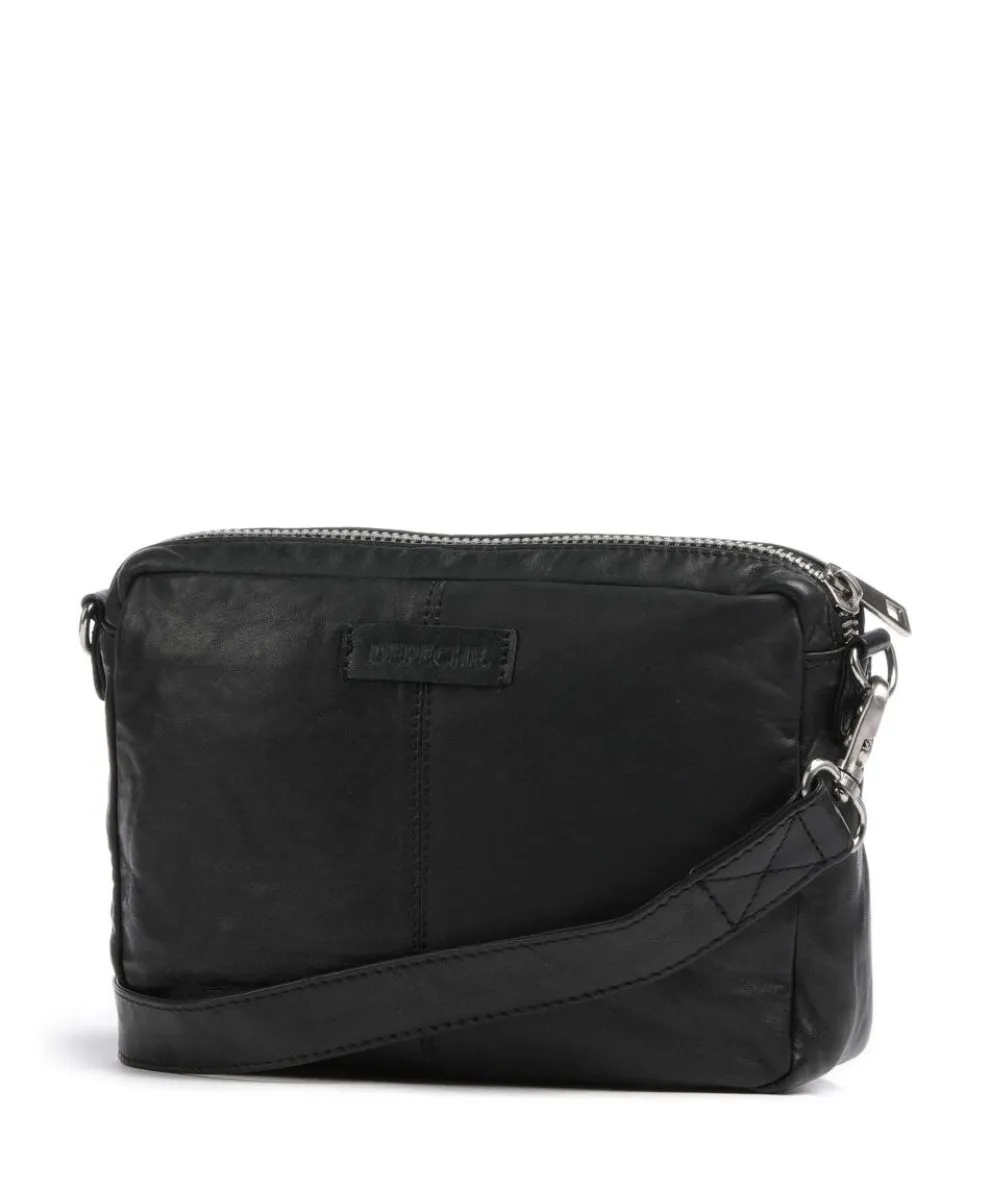 Power Field Umhängetasche Schafsleder schwarz