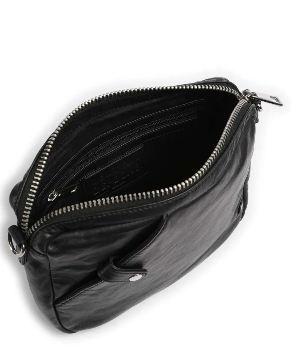 Power Field Umhängetasche Schafsleder schwarz