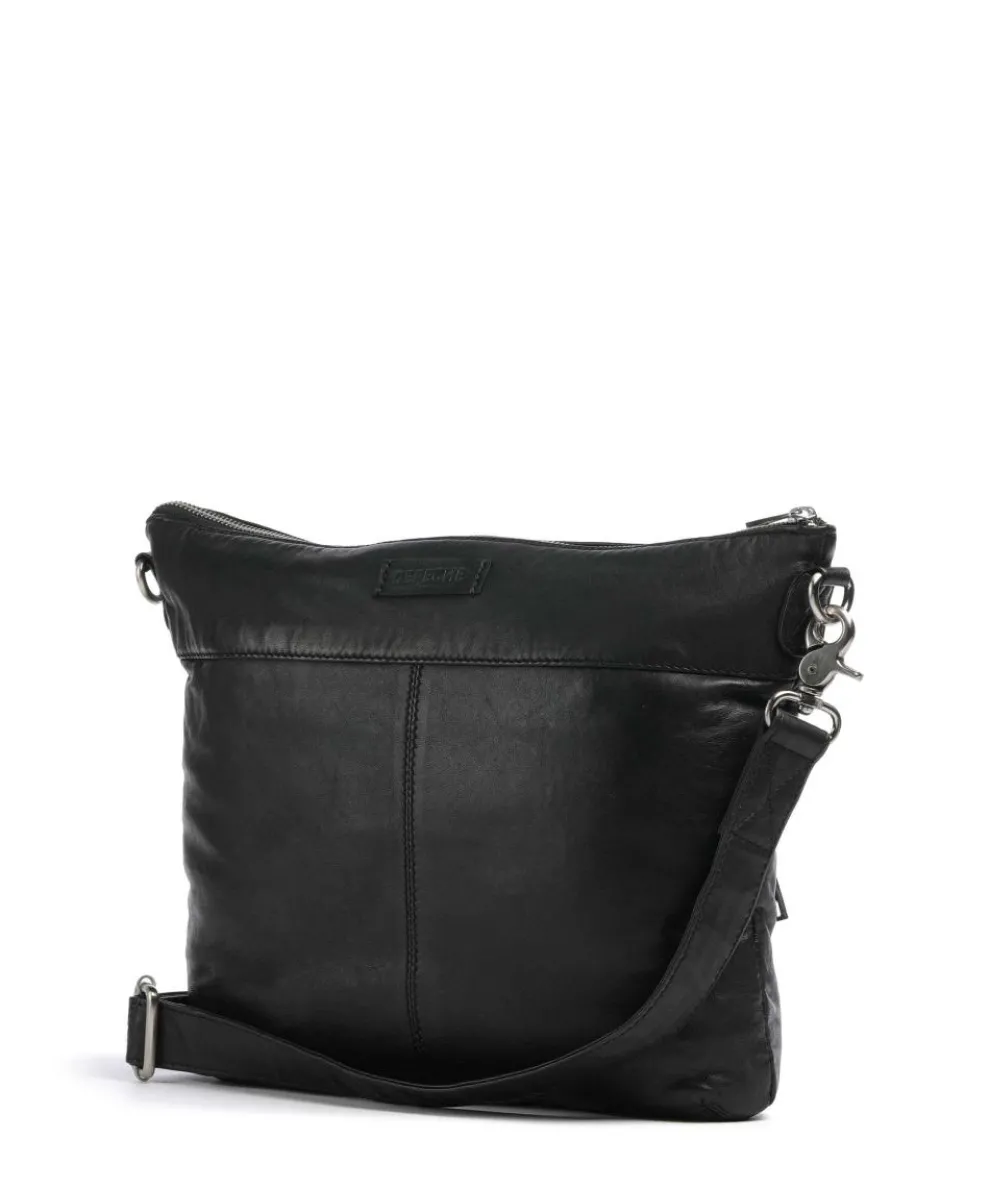 Power Field Umhängetasche Schafsleder schwarz