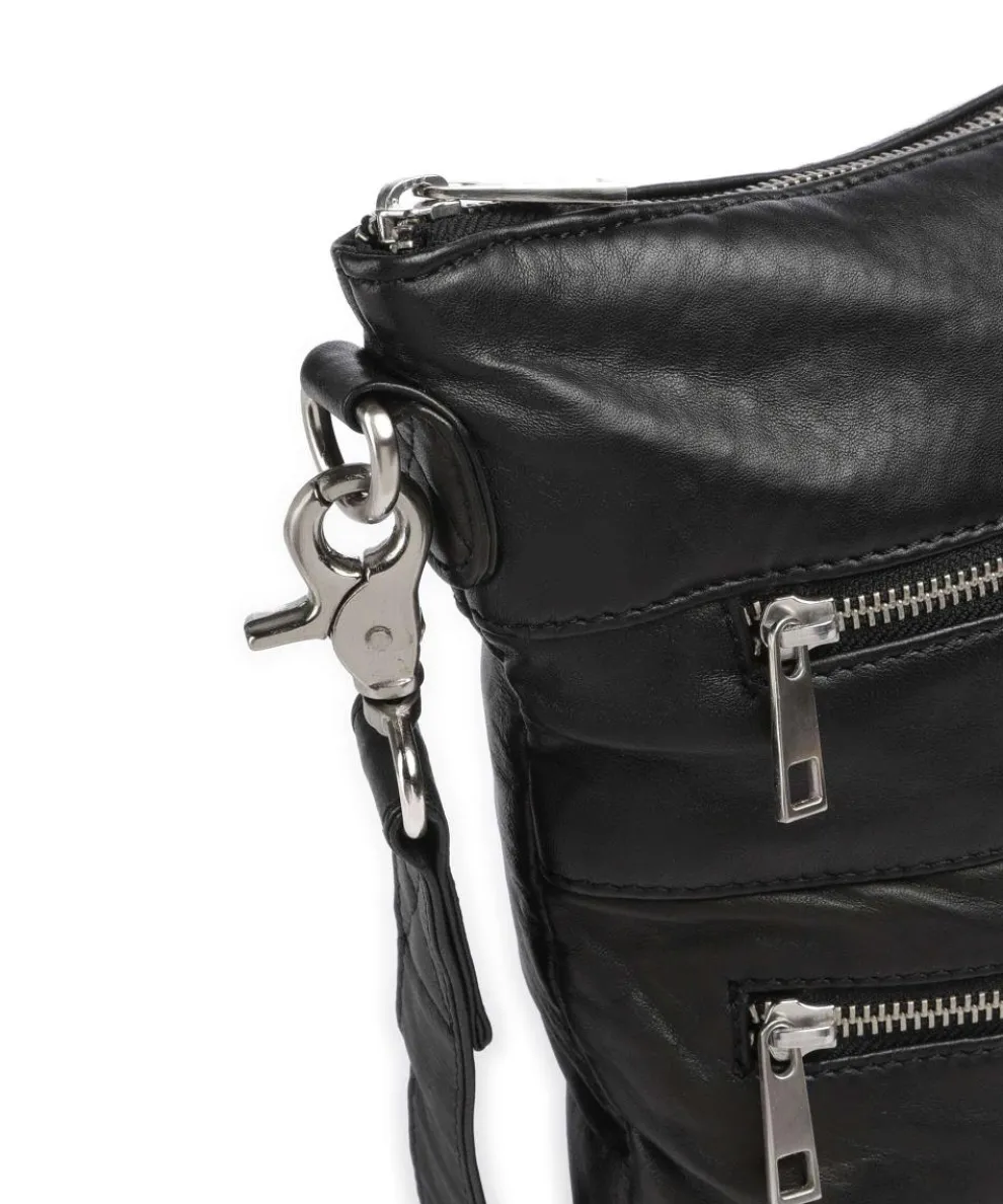 Power Field Umhängetasche Schafsleder schwarz