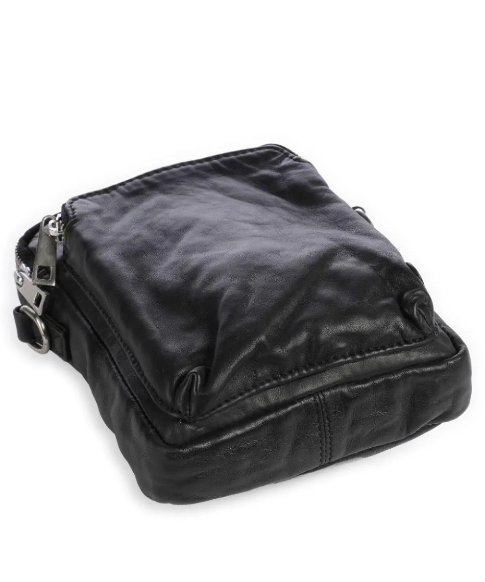 Power Field Umhängetasche Schafsleder schwarz