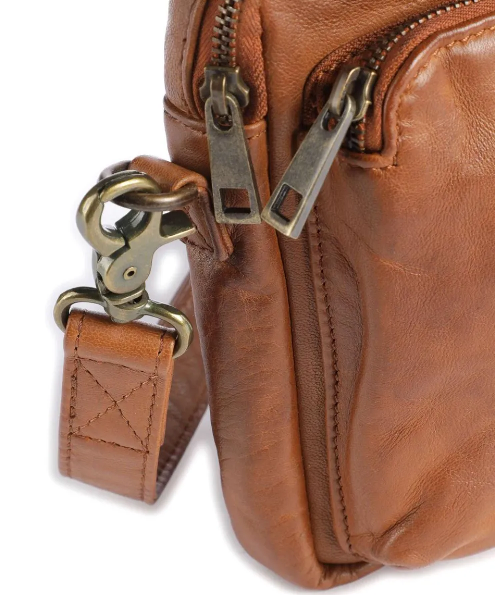 Power Field Umhängetasche Schafsleder braun