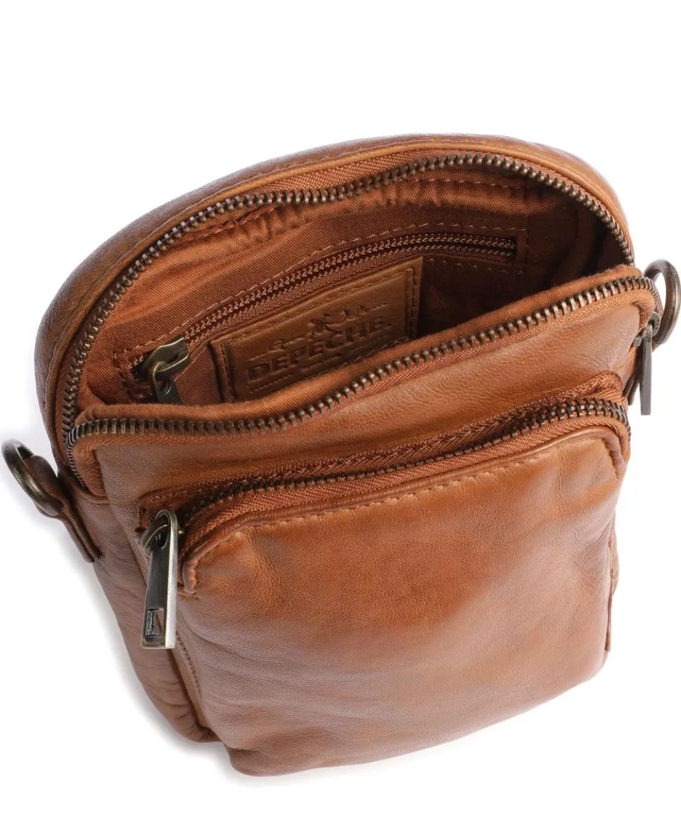 Power Field Umhängetasche Schafsleder braun