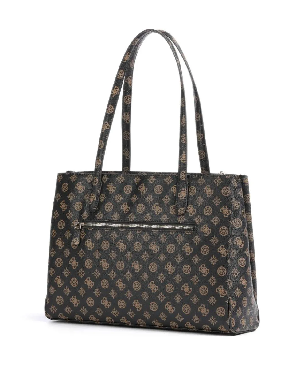 Power Play Shopper 14″ Lederimitat dunkelbraun