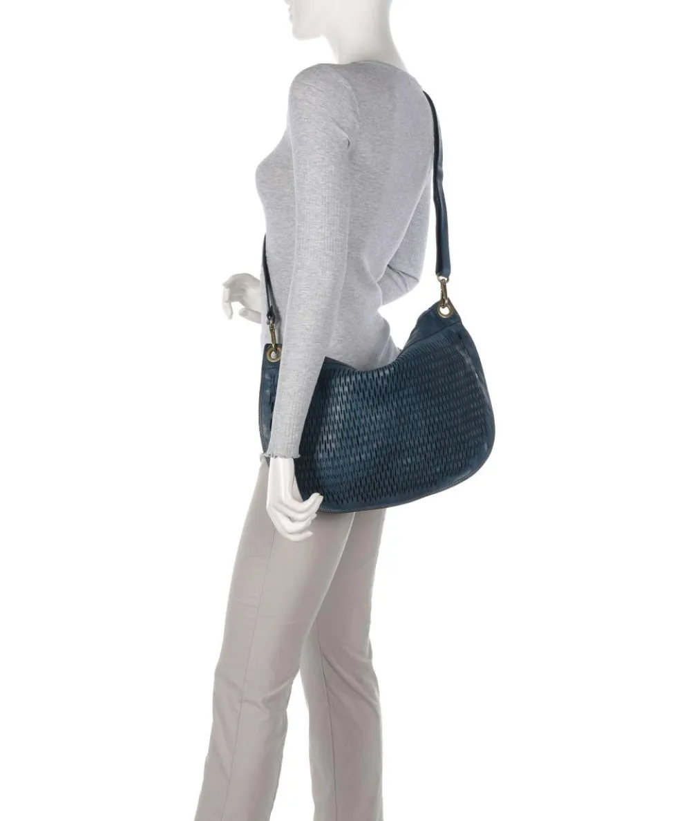 Beuteltasche Rindsleder petrol