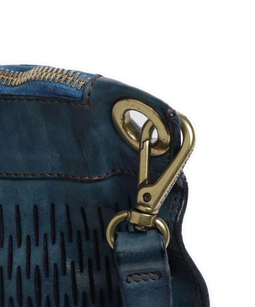 Beuteltasche Rindsleder petrol