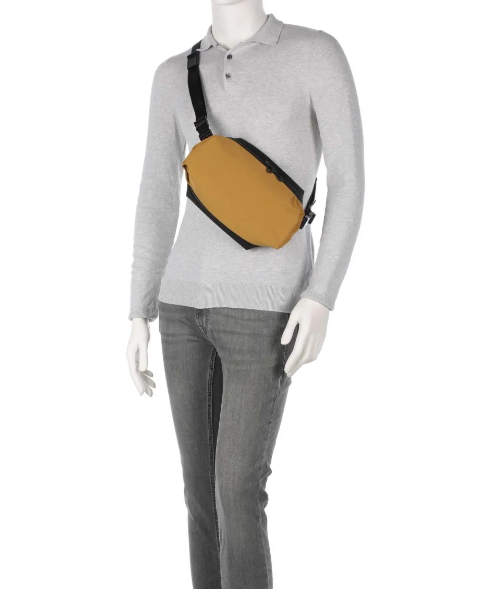 Neda Umhängetasche Nylon beige/schwarz