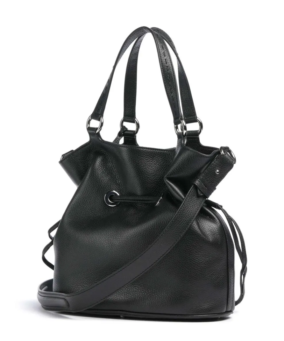 Premier Flirt M Bucket bag genarbtes Rindsleder schwarz
