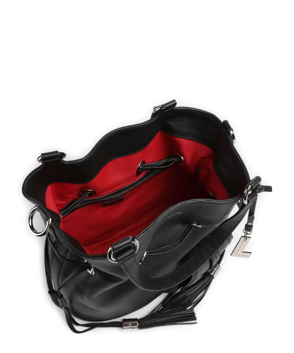 Premier Flirt M Bucket bag genarbtes Rindsleder schwarz