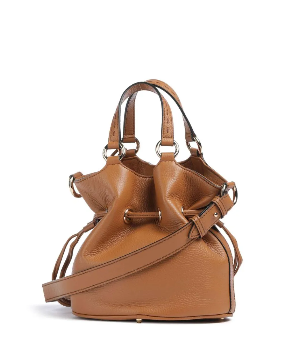 Premier Flirt S Bucket bag genarbtes Rindsleder camel