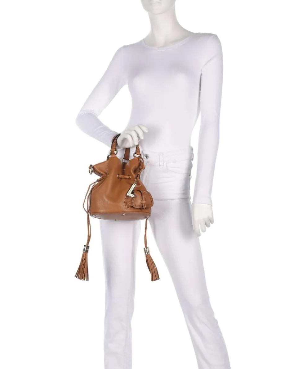 Premier Flirt S Bucket bag genarbtes Rindsleder camel