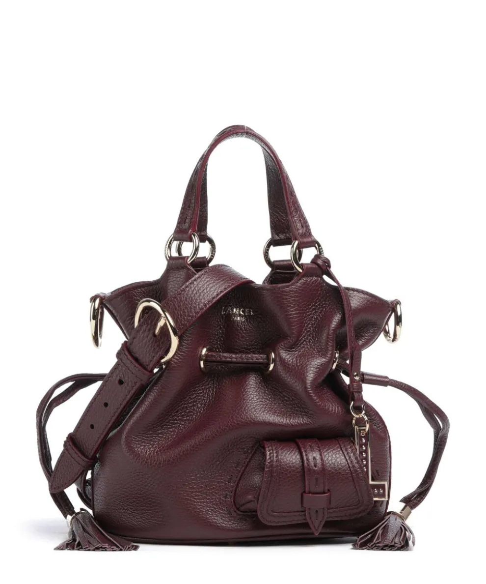 Premier Flirt S Bucket bag genarbtes Rindsleder brombeer